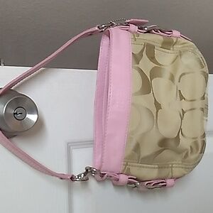 Coach Pink F41856 Small Shoulder Bag